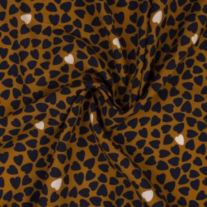 Viscose Augustine & Balthazar viscose cœurs graou laize 1,45mx 0,10m