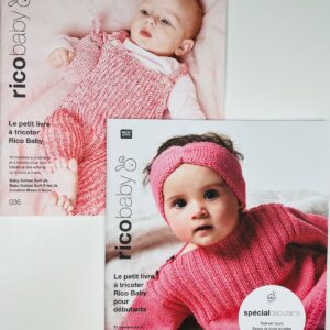 LOT DE 2 CATALOGUES Layette – Rico Design n°036 et 031