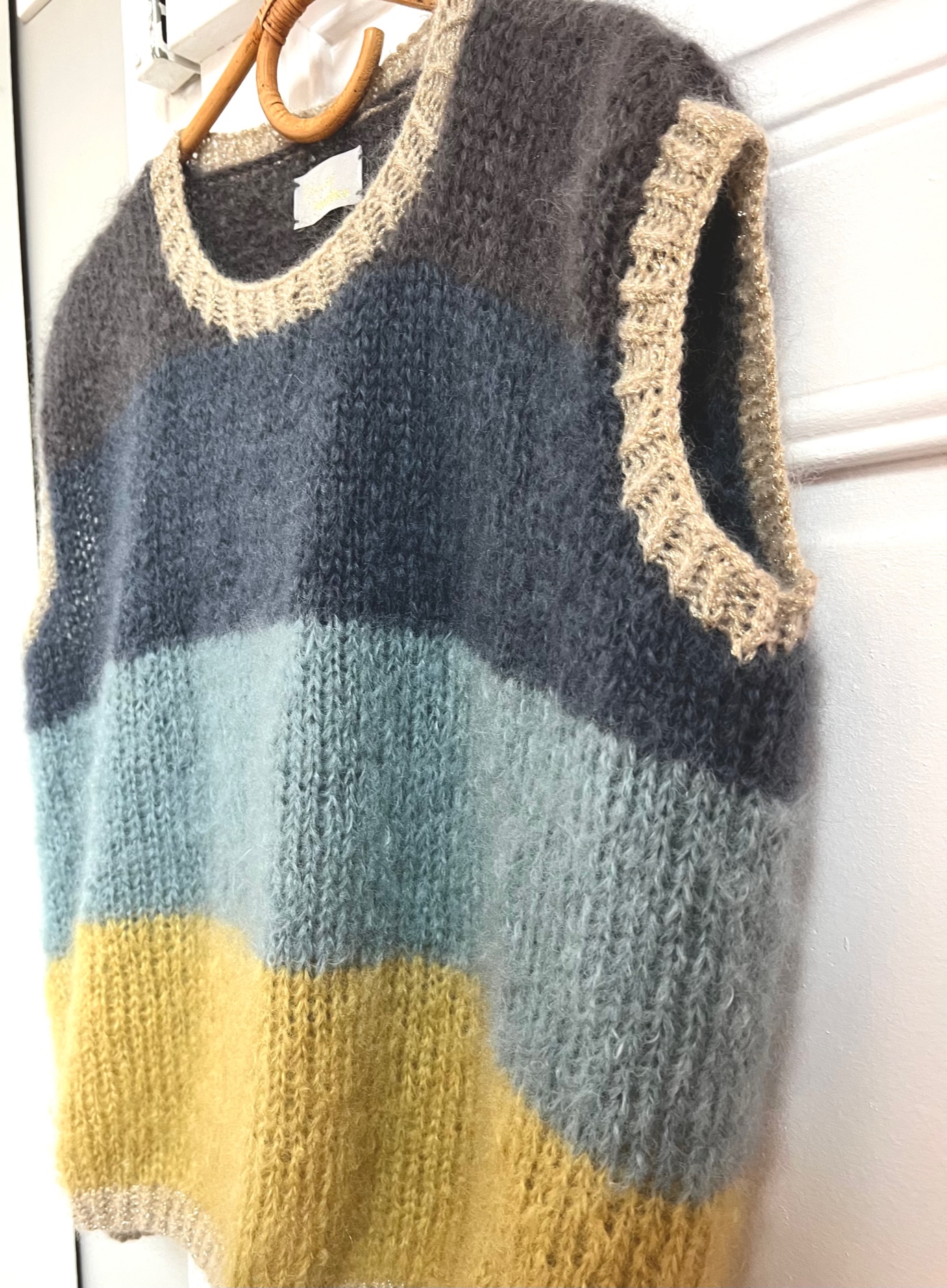 Patron gratuit pour tricoter un pull sans manches pour enfant - Marie Claire