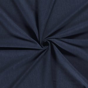 Coton style jean fluide denim uni bleu marine laize 1,45M x 0,10m